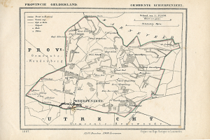 Alte detaillierte Karte von Provence, Frankreich, zeigt Straßen, Gebäude und Sehenswürdigkeiten mit Textanmerkungen.