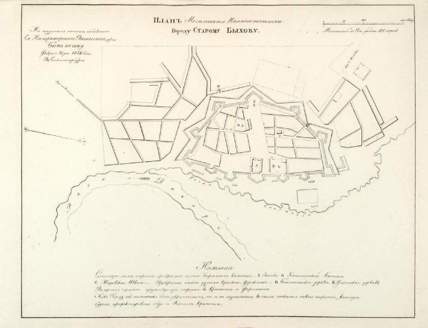Eine detaillierte handgezeichnete Karte von Kiew, Ukraine, mit Gebäuden, Straßen und anderen Merkmalen auf Papier.