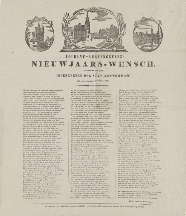 Alte Zeitung mit historischem Stadtfoto und Begleittext und anderen Bildern.