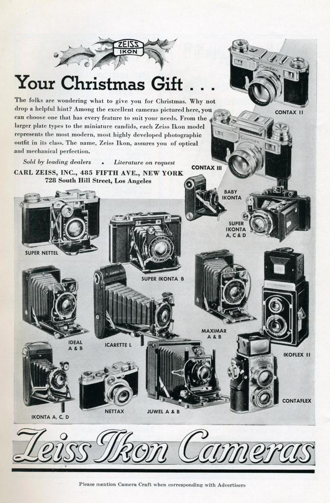 Verschiedene Kameras mit Text darüber und darunter.