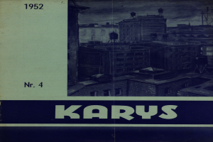 Ein Buchumschlag mit einer Stadtansicht, die zahlreiche Gebäude und das Wort "Karys" oben zeigt.