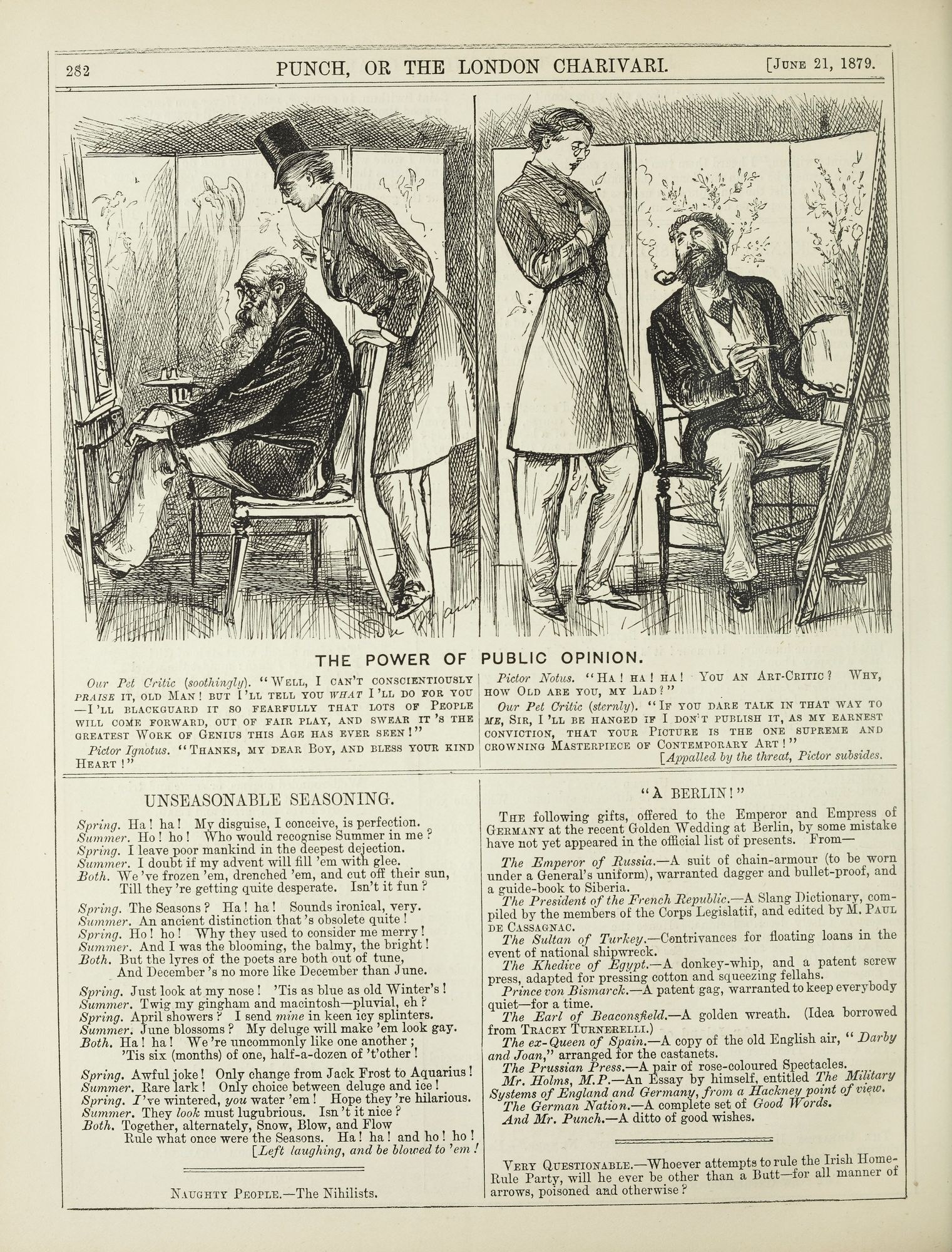 Ein altes Buchcover mit einem Mann in einem Anzug, der in einem Stuhl sitzt und nachdenklich schaut, und einer Frau, die neben ihm steht und nachdenklich aussieht, mit der Aufschrift "Die Macht der öffentlichen Meinung" auf der Seite.