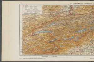 Eine alte Landkarte der Westfalen-Region Deutschlands auf schwarzem Hintergrund, die geografische Merkmale wie Flüsse, Berge und Städte detailliert zeigt.